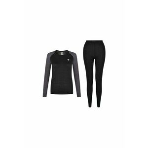 Echipamentt sportiv termoactiv pentru femei negru - poliester/elastan imagine