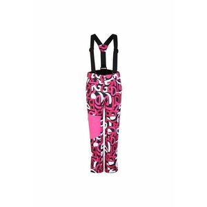 Pantaloni de schi copii cu bretele - roz - 100% poliester - impermeabili imagine