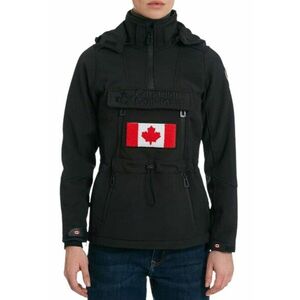 Geaca softshell pentru femei Toka - poliester/elastan - neagra - impermeabila - cu gluga detasabila - imagine