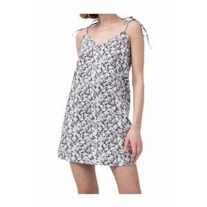 Rochie de dama - model floral - volan - multicolor - bumbac - imagine