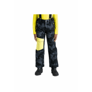 Pantaloni copii Pow - bretele - negru - poliester imagine
