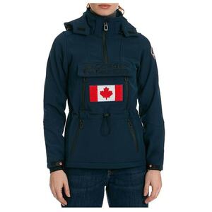 Jacheta softshell poliester/elastan - bleumarin - impermeabila - cu gluga detasabila imagine