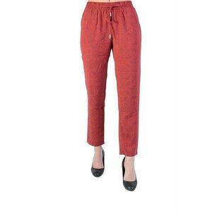 Pantaloni dama XS - rosu - poliester - cu doua buzunare imagine