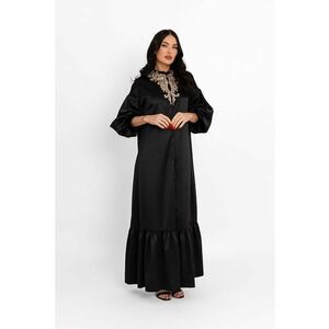 Rochie-caftan cu aspect satinat imagine