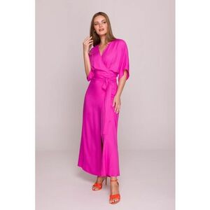 Rochie petrecuta maxi cu curea in talie - imagine