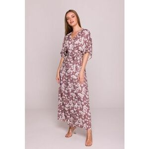 Rochie petrecuta maxi cu imprimeu - imagine