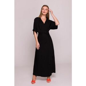Rochie petrecuta maxi cu curea in talie - imagine