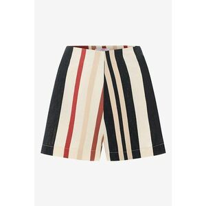 Pantaloni scurti de plaja - din bumbac - in dungi imagine