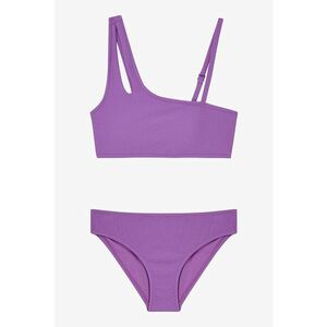 Costum de baie striat in doua piese imagine