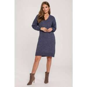 Rochie tip pulover cu decolteu in V - imagine