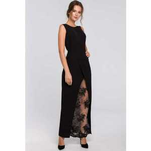 Rochie lunga de seara cu partea de jos din dantela - imagine