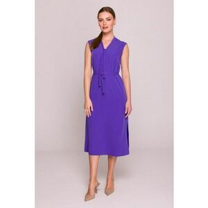 Rochie cu decolteu legat si curea in talie - imagine