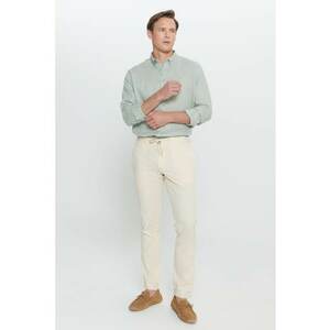 Pantaloni din bumbac cu snur imagine