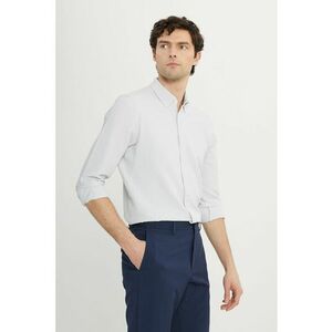 Camasa slim-fit cu guler fixat cu nasturi imagine