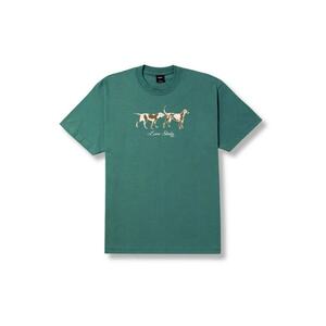 Camasa barbati bumbac - verde pin - croiala regulata - imprimeu grafic imagine
