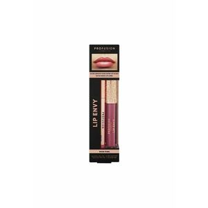 Luciu de buze ultra neted si lucios & creion pentru buze cu finish satinat Set Lip Envy Wow Pink - 3 -5 ml + 0 -3 g imagine