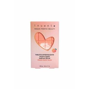 Tableta efervescenta pentru baie in forma de ciocolata - cu parfum de piersica - 200 gr imagine