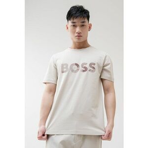 Tricou din bumbac cu imprimeu logo imagine