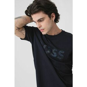 Tricou din bumbac cu imprimeu logo imagine