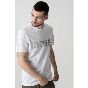 Tricou din bumbac cu imprimeu logo imagine