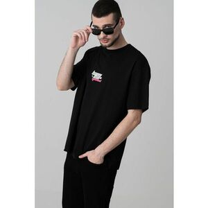 Tricou cu logo si decolteu la baza gatului imagine