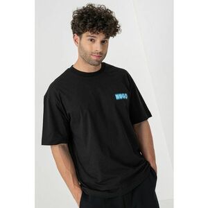 Tricou dn bumbac cu imprimeu grafic pe partea din spate imagine
