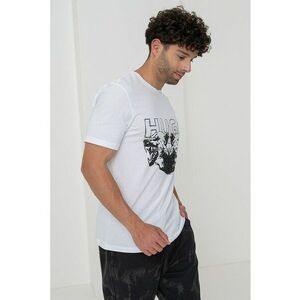 Tricou din bumbac cu imprimeu logo imagine