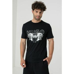 Tricou din bumbac cu imprimeu logo imagine