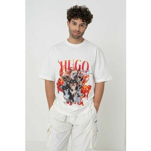 Tricou din bumbac cu imprimeu logo imagine