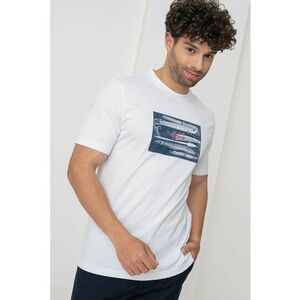 Tricou cu imprimeu si decolteu la baza gatului Dune imagine