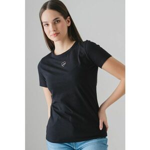 Tricou cu decolteu la baza gatului si inima discreta imagine