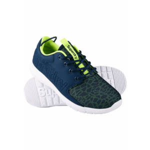 Pantofi sport dama albastru/verde - stofa/plastic - imagine