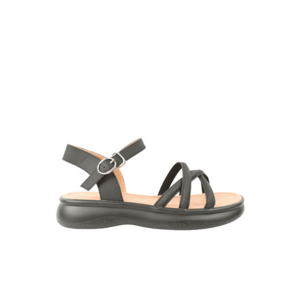 Sandale casual - dama - 802 negru - piele naturala imagine