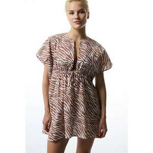 Rochie de plaja cu animal print - din bumbac - pentru plaja imagine