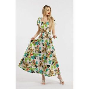 Rochie maxi cu croiala in A si model imagine