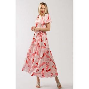 Rochie maxi cu croiala in A si model imagine