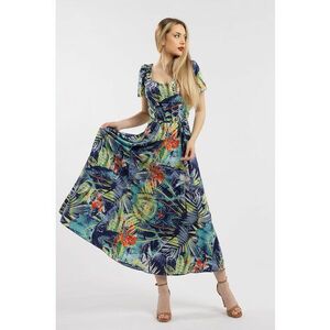 Rochie maxi cu croiala in A si model imagine