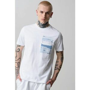 Tricou cu imprimeu si decolteu la baza gatului Dune imagine