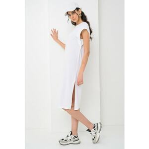 Rochie din amestec de modal cu slituri laterale Edress imagine