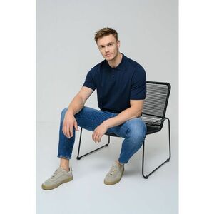 Tricou polo tricotat fin Asac imagine