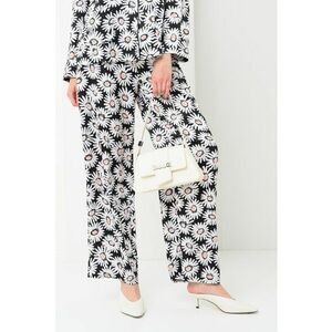 Pantaloni florali cu croiala ampla imagine