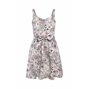 Rochie evazata de bumbac - cu imprimeu floral imagine