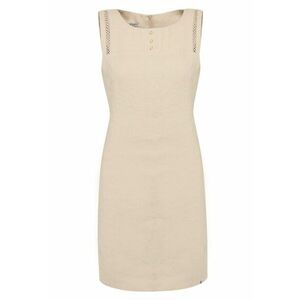 Rochie dreapta de canepa cu nasturi decorativi imagine