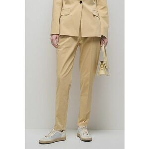 Pantaloni uni regular fit cu talie medie imagine