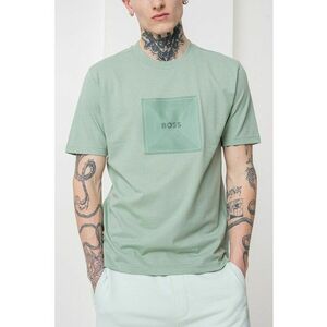 Tricou cu decolteu la baza gatului si imprimeu logo imagine