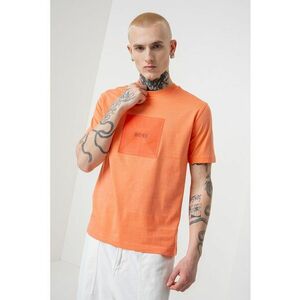 Tricou cu decolteu la baza gatului si imprimeu logo imagine