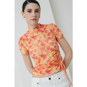 Tricou cu model floral Dastoria imagine
