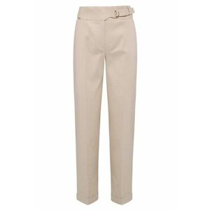 Pantaloni din amestec de bumbac si viscoza - Bej deschis imagine