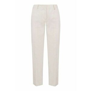 Pantaloni formali conici din amestec de in imagine