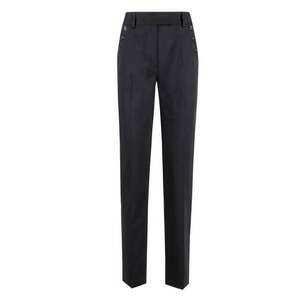 Pantaloni cu talie inalta - Negru imagine